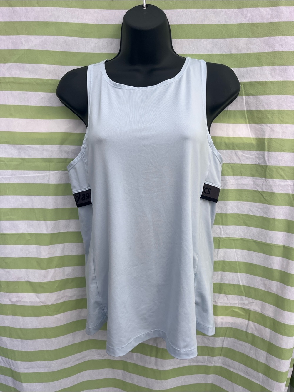 ASICS Pale Blue Athletic Scoop Neck Tank